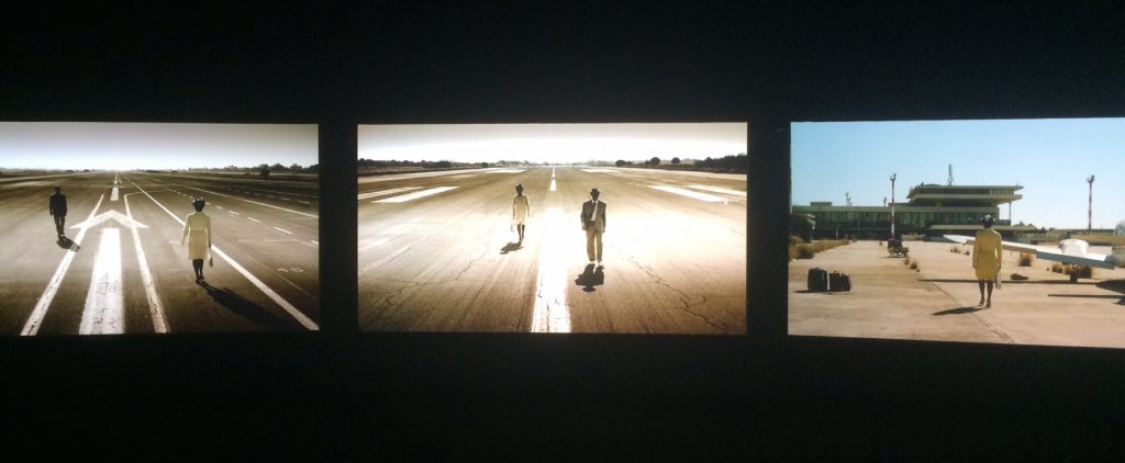 JOHN AKOMFRAH The Airport (2016). View of the installation at Suzhou Museum of Art.